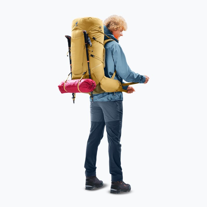 Túrahátizsák deuter Aircontact Core 60 + 10 l savanna/nori 14