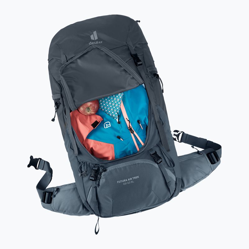 Túrahátizsák deuter Aircontact Lite 50 + 10 l black/graphite 9