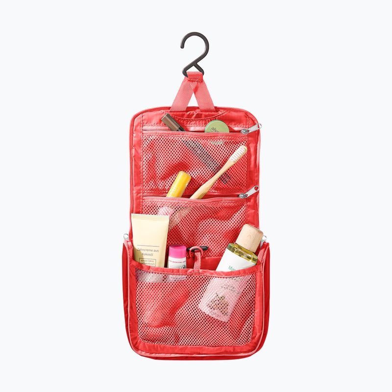 Utazó kozmetikai neszesszer Deuter Wash Center Lite I poppy/crimson 2