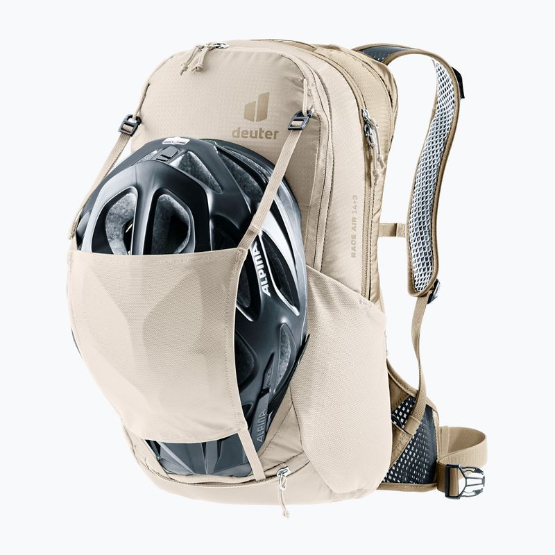 Kerékpáros hátizsák deuter Race Air 14 + 3 l alu/greystone 10