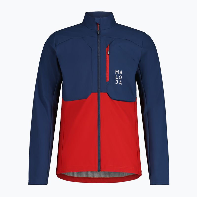 Maloja EuleM férfi softshell dzseki tengerészkék és piros 34230-1-8686 4