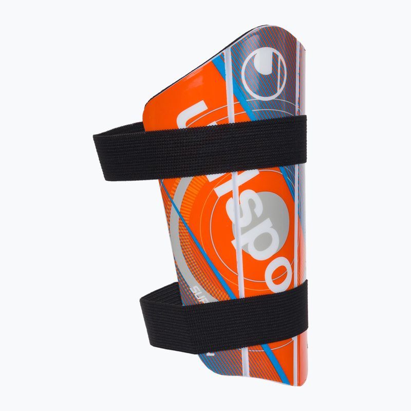 Uhlsport Super Lite Plus lábszárvédő narancs-kék 100680601