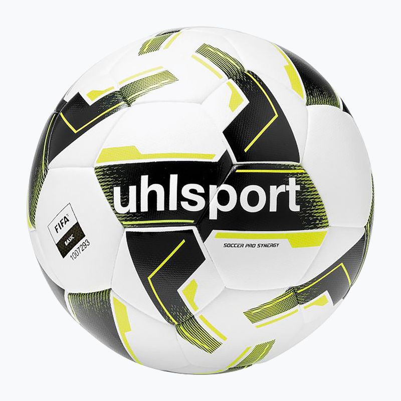 Focilabda uhlsport Soccer Pro Synergy white/black/fluo yellow méret: 5 4
