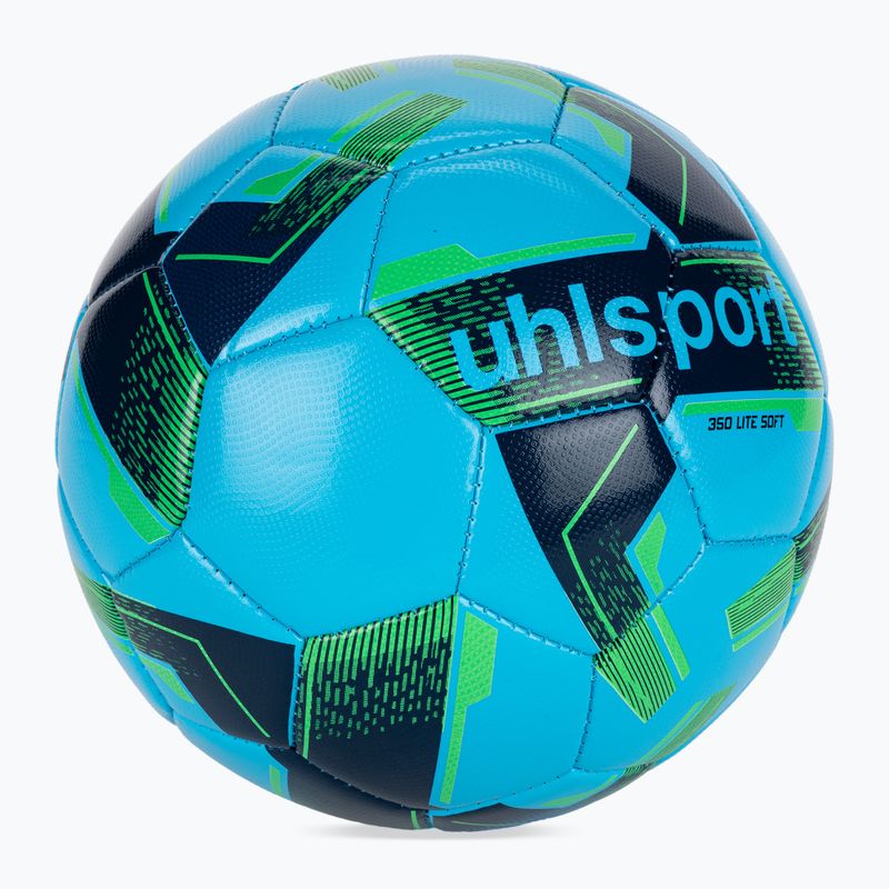 Focilabda uhlsport Lite Soft 350 ice blue/navy/fluo green méret: 5 2