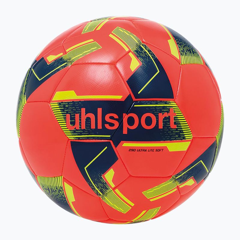 Focilabda uhlsport Lite Soft 290 fluo red/navy/fluo yellow méret: 5 4