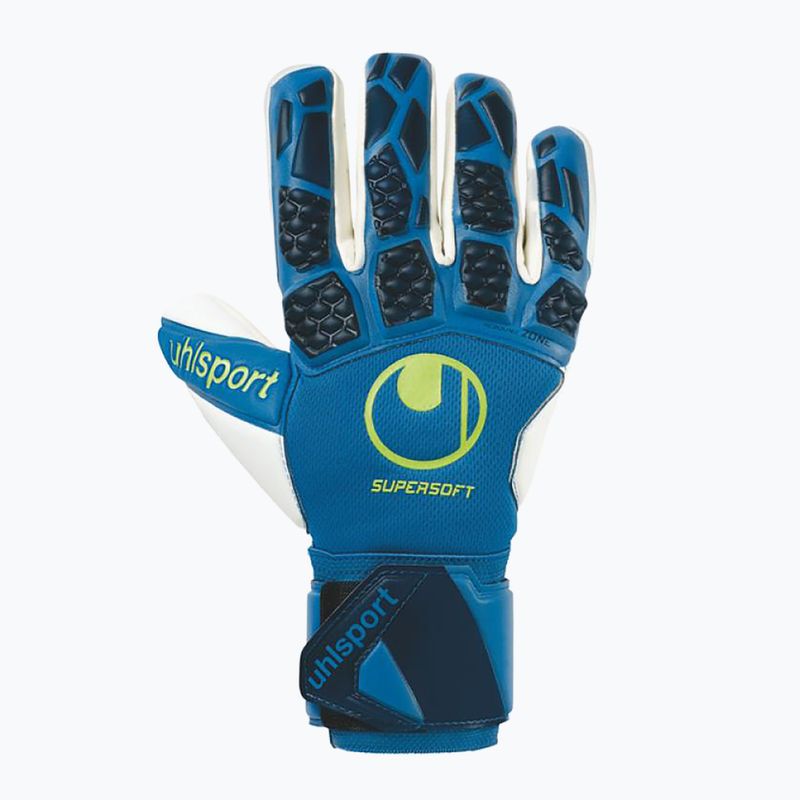 Gyermek kapuskesztyű uhlsport Hyperact Supersoft HN kék-fehér 101123601 4