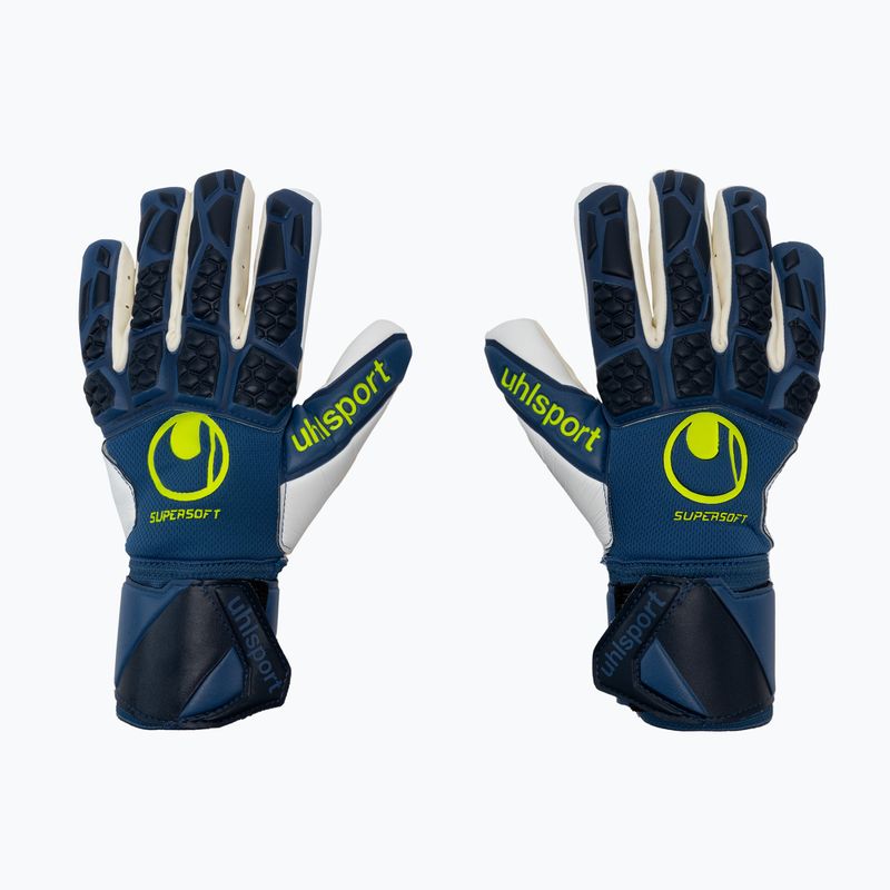 Gyermek kapuskesztyű uhlsport Hyperact Supersoft HN kék-fehér 101123601