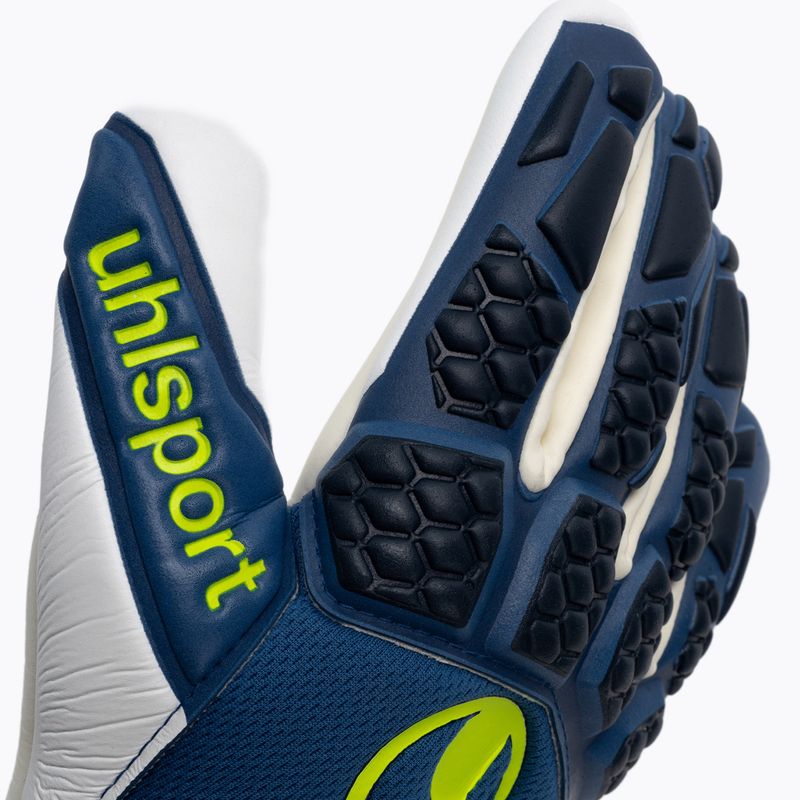 Gyermek kapuskesztyű uhlsport Hyperact Supersoft HN kék-fehér 101123601 3
