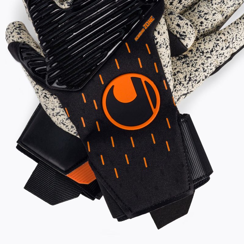 Uhlsport Speed Contact Supergrip+ Finger Surround kapuskesztyű fekete-fehér 101126001 4