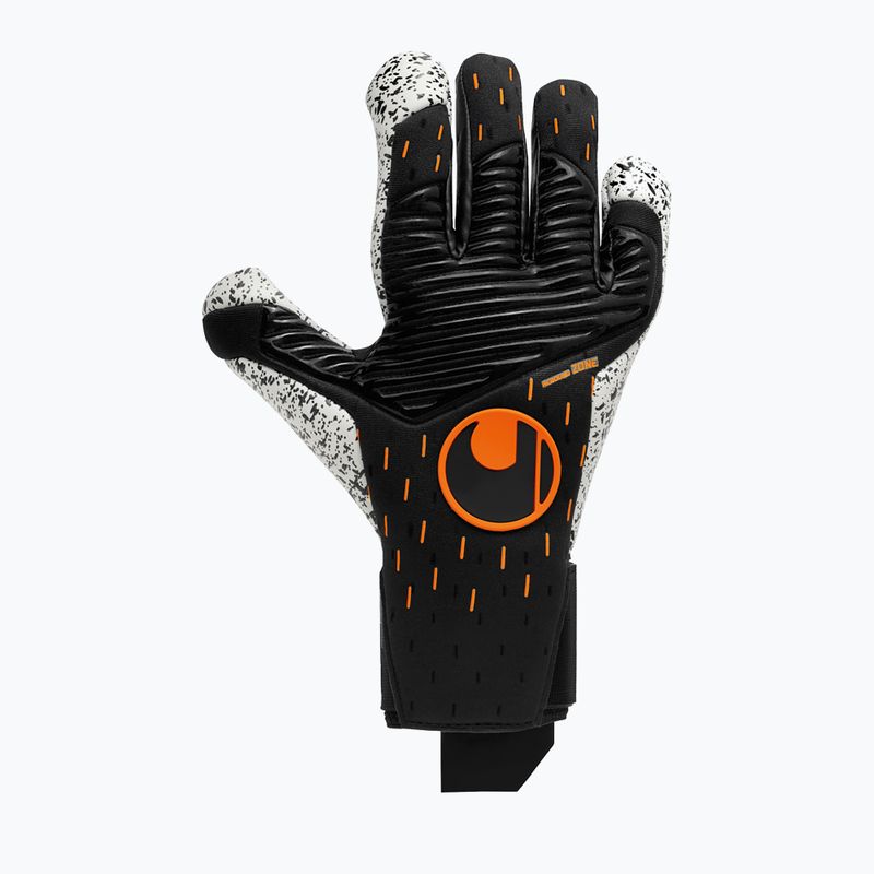 Uhlsport Speed Contact Supergrip+ Hn kapuskesztyű fekete-fehér 101126101 5