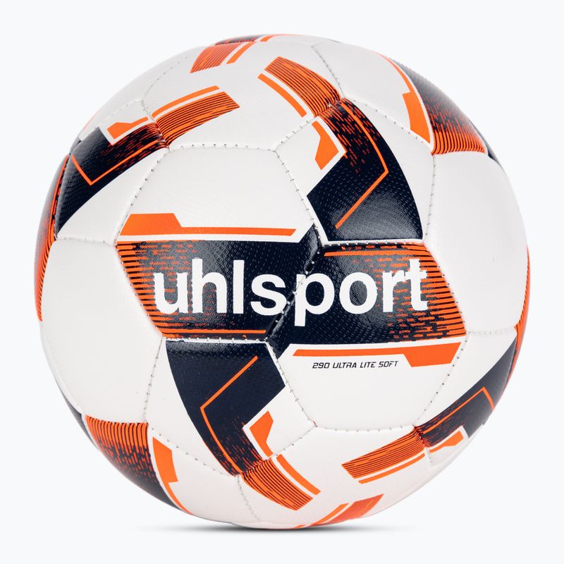 Focilabda uhlsport Lite Soft 290 white/navy/fluo orange méret: 3