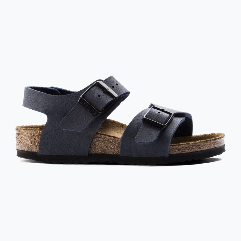 Gyerek szandálok BIRKENSTOCK New York Birkibuc Narrow navy 2