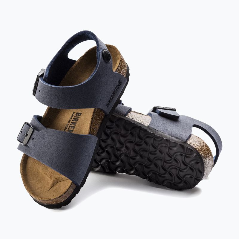 Gyerek szandálok BIRKENSTOCK New York Birkibuc Narrow navy 5