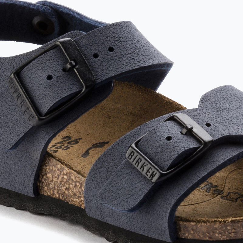 Gyerek szandálok BIRKENSTOCK New York Birkibuc Narrow navy 6