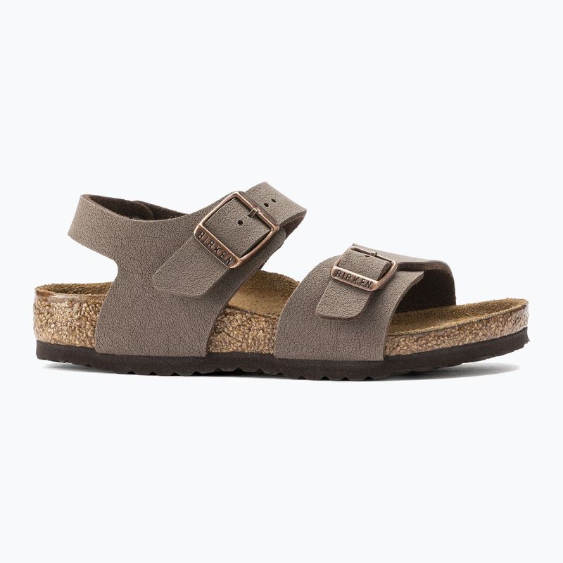 Gyerek szandálok BIRKENSTOCK New York Birkibuc Narrow mocha 2