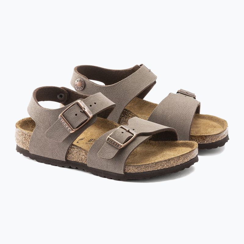 Gyerek szandálok BIRKENSTOCK New York Birkibuc Narrow mocha 3