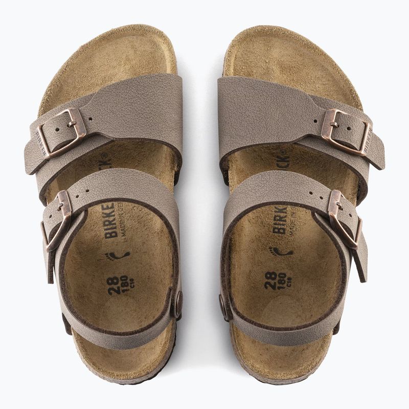 Gyerek szandálok BIRKENSTOCK New York Birkibuc Narrow mocha 4