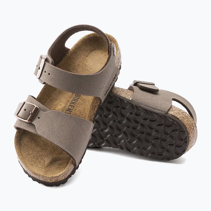 Gyerek szandálok BIRKENSTOCK New York Birkibuc Narrow mocha 5