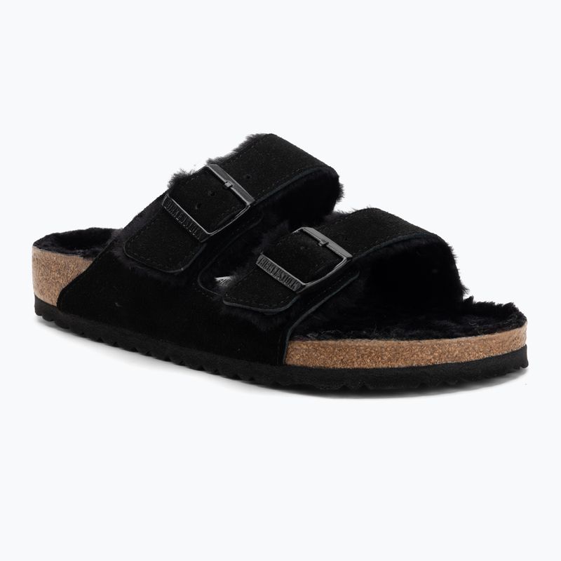 BIRKENSTOCK Arizona Shearling SL Regular fekete flip-flopok