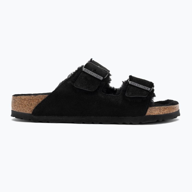 BIRKENSTOCK Arizona Shearling SL Narrow flip-flopok fekete 2