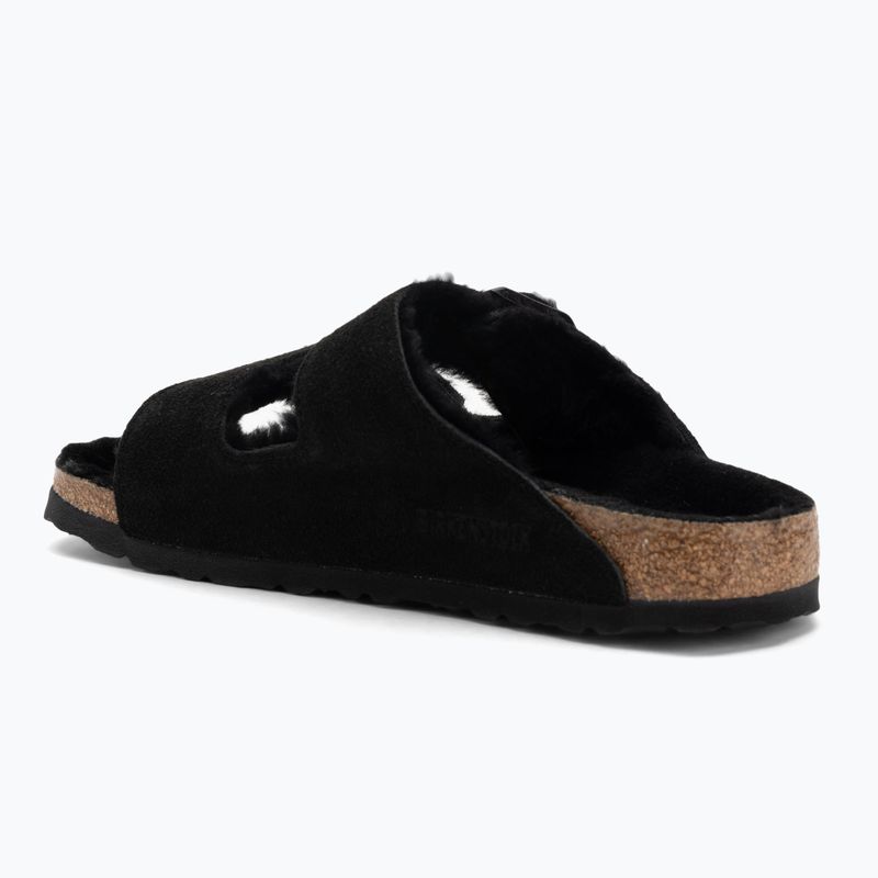 BIRKENSTOCK Arizona Shearling SL Narrow flip-flopok fekete 3