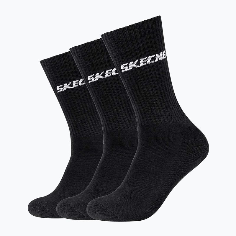 Zokni Skechers Cushioned Long Tennis 3 pairs black