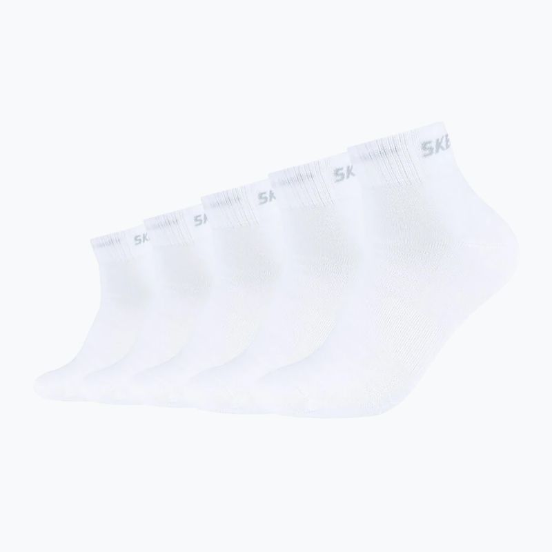 Zokni Skechers Mesh Ventilation Quarter 5 pairs white/white 2