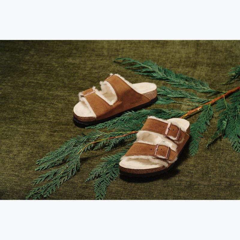 BIRKENSTOCK Arizona Shearling SL Narrow nerc flip-flopok 4