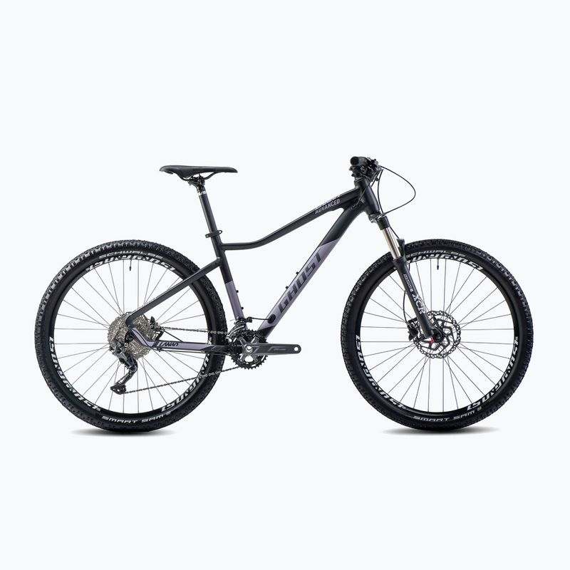 Női hegyi kerékpár GHOST Lanao Advanced 27.5 W black/pearl purple matt