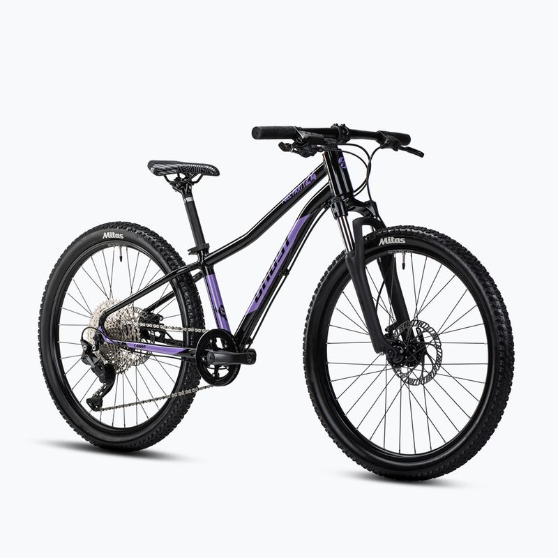 gyermek kerékpár GHOST Lanao 24 Full Party black/fogbow purple glossy 2
