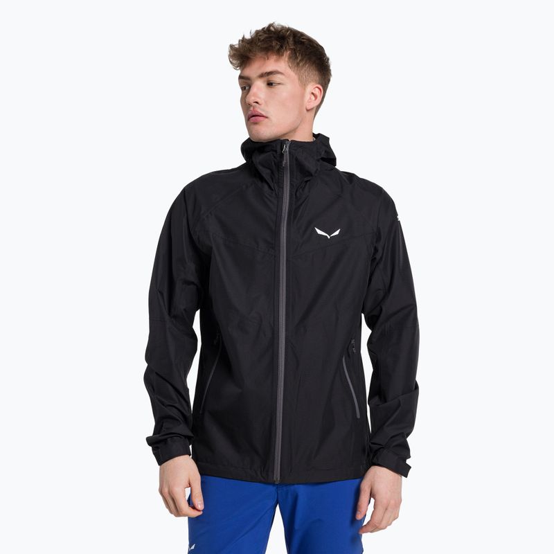 Salewa férfi esőkabát Puez Aqua 3 PTX fekete 00-0000024545