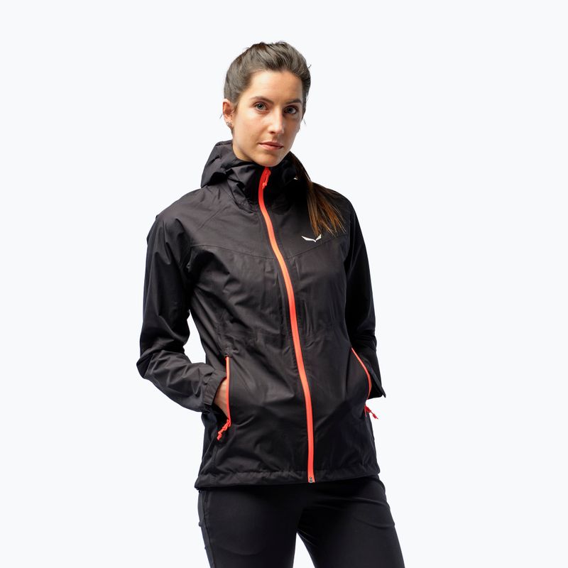 Salewa női esőkabát Puez Aqua 3 PTX fekete 00-0000024546