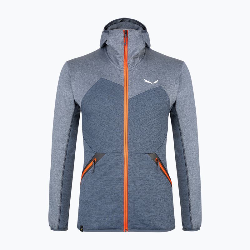 Férfi Salewa Puez Melange PL FZ Hoody fleece pulóver kék 00-0000027386 4