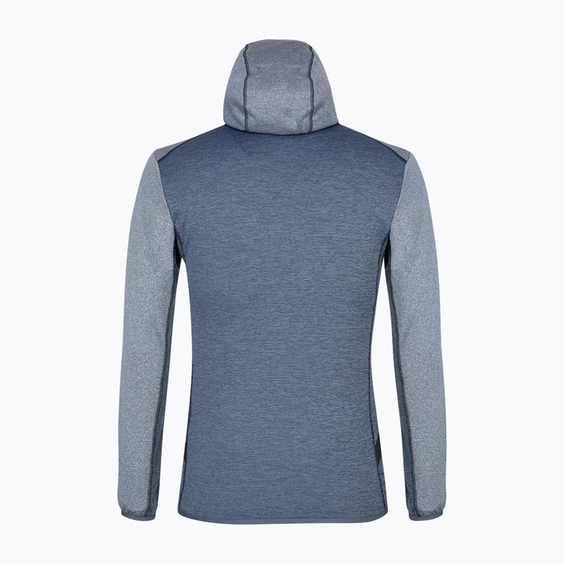 Férfi Salewa Puez Melange PL FZ Hoody fleece pulóver kék 00-0000027386 5