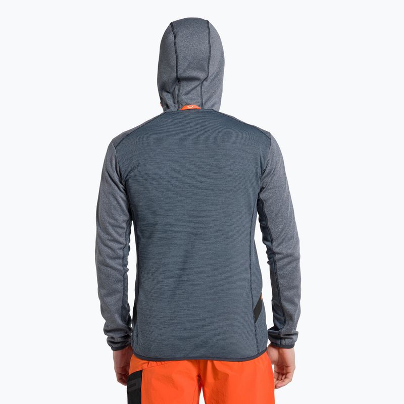 Férfi Salewa Puez Melange PL FZ Hoody fleece pulóver kék 00-0000027386 3