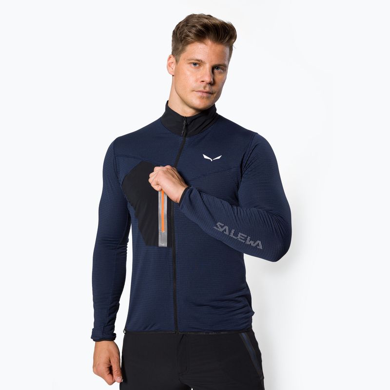 Férfi Salewa Pedroc fleece melegítő pulóver sötétkék 00-0000027719