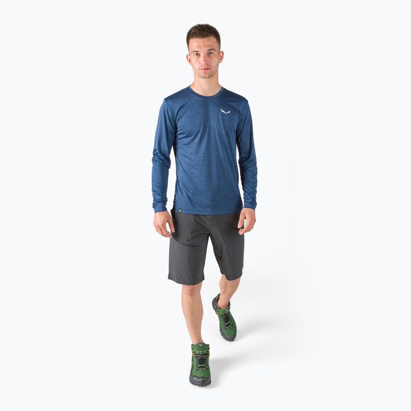 Salewa Puez Melange Dry férfi trekking póló tengerészkék 00-0000027453 2