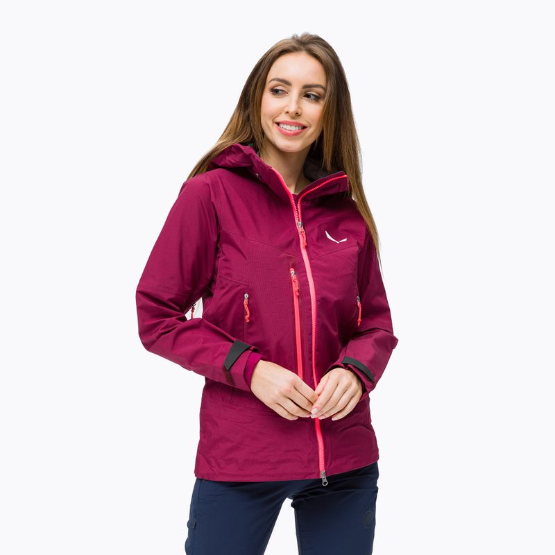 Salewa női esőkabát Sella Responsive gesztenyebarna 00-0000027879