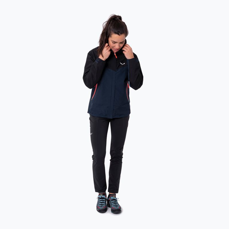 Salewa Moiazza GTX-Pac női esőkabát navy-fekete 00-0000027911