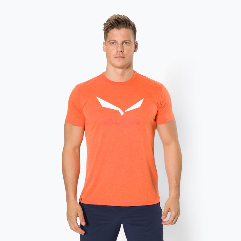Férfi Salewa Solidlogo Dry narancssárga trekking póló 00-0000027018