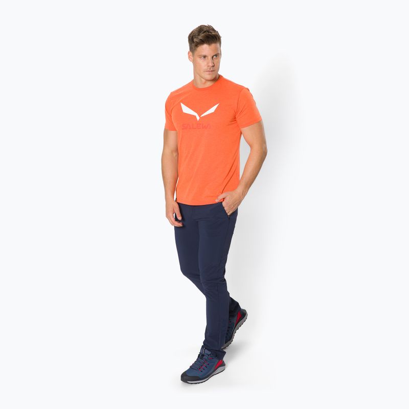Férfi Salewa Solidlogo Dry narancssárga trekking póló 00-0000027018 2
