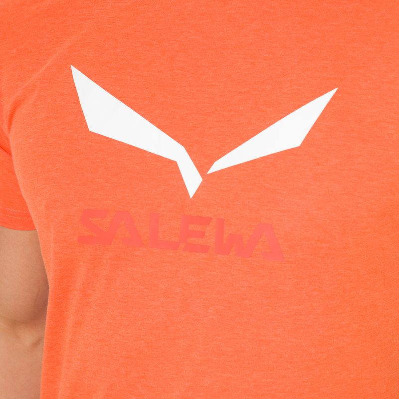 Férfi Salewa Solidlogo Dry narancssárga trekking póló 00-0000027018 4