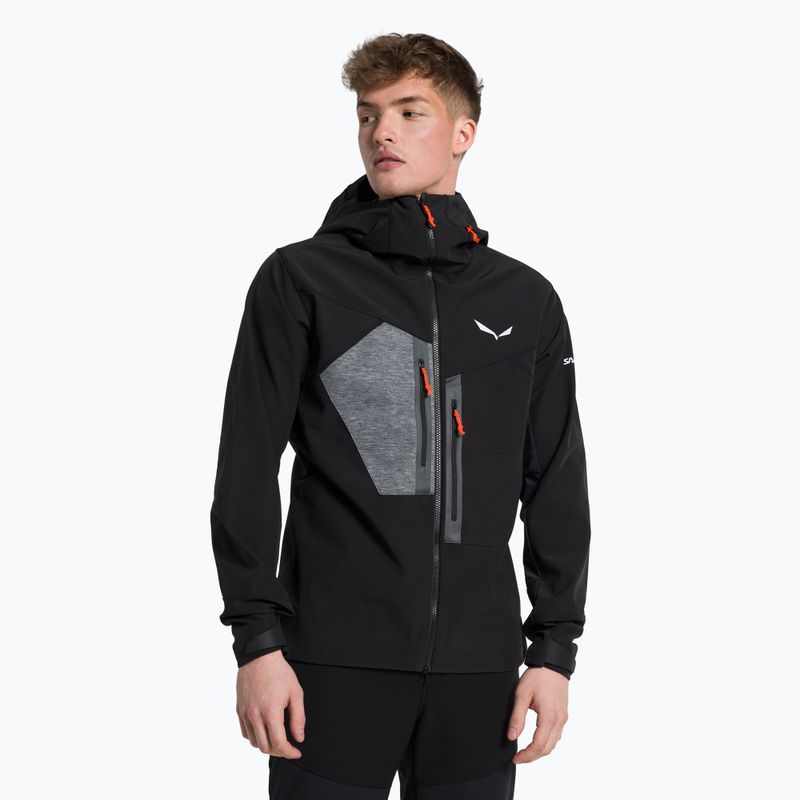 Salewa női softshell kabát Comici Sw/Dst fekete 00-0000027882