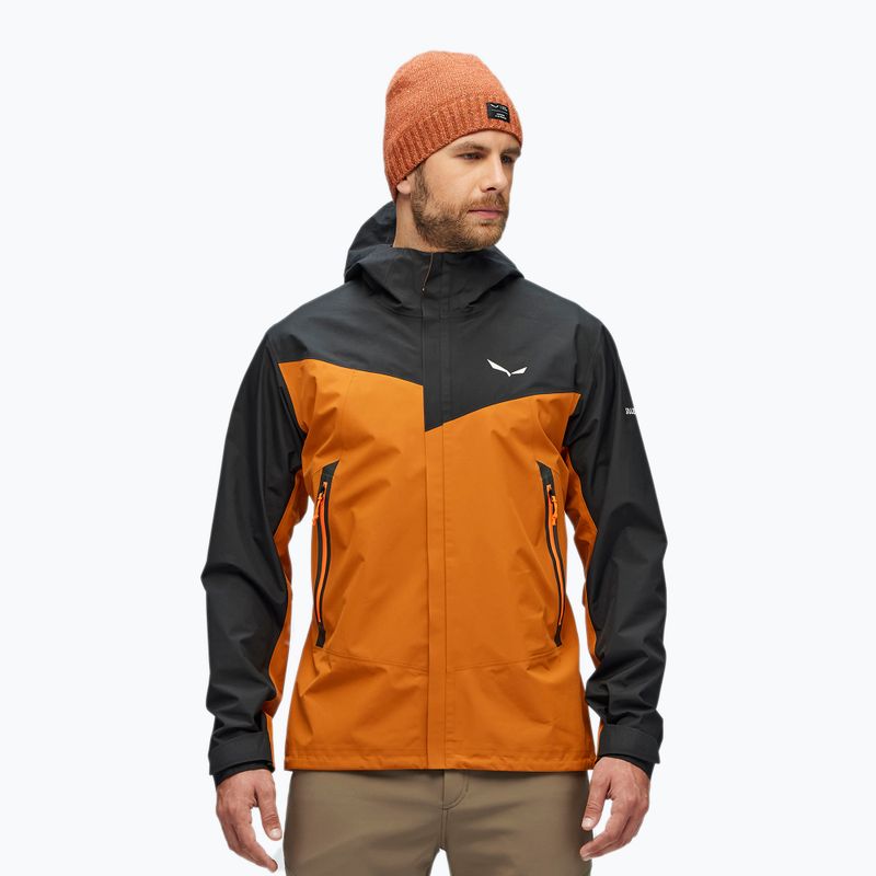 Salewa férfi Moiazza GTX-Pac esőkabát barna/fekete 00-0000027910 2