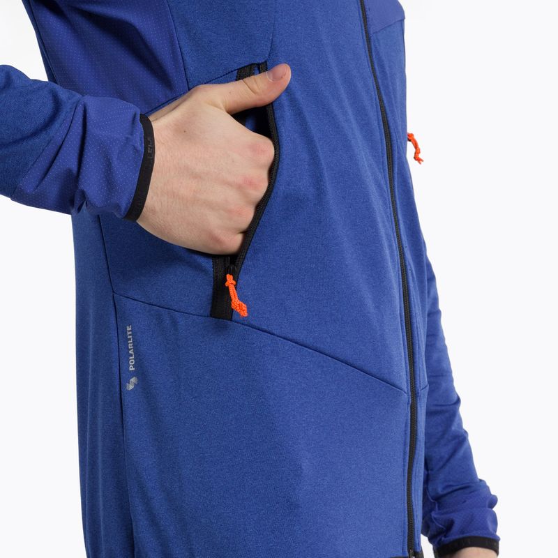 Férfi Salewa Agner Hybrid PL/DST FZ Hoody fleece pulóver kék 00-0000027371 4