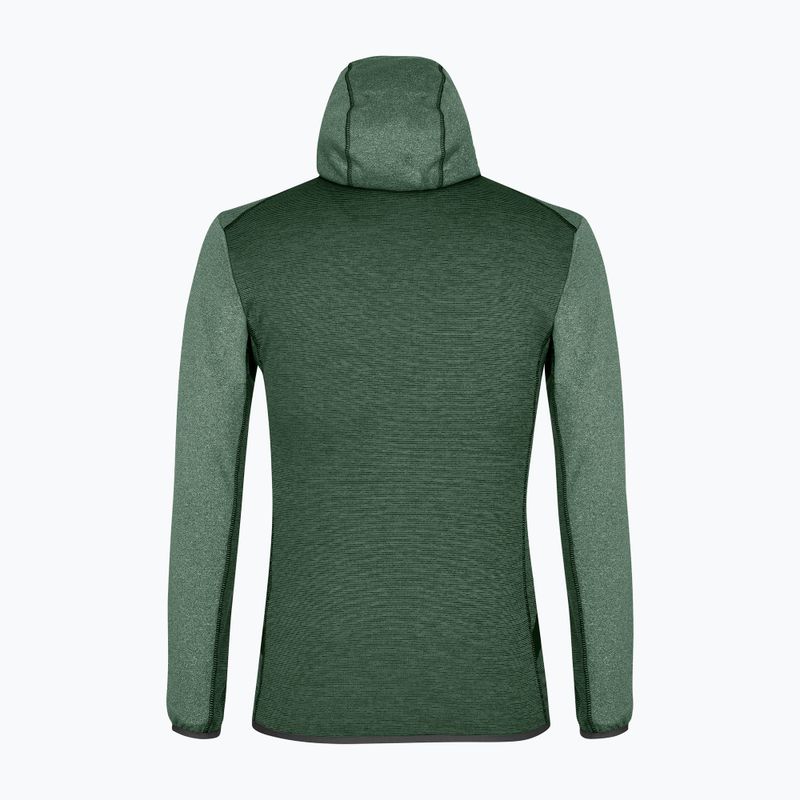 Salewa férfi fleece pulóver Puez Melange PL FZ Hoody zöld 00-0000027386 3