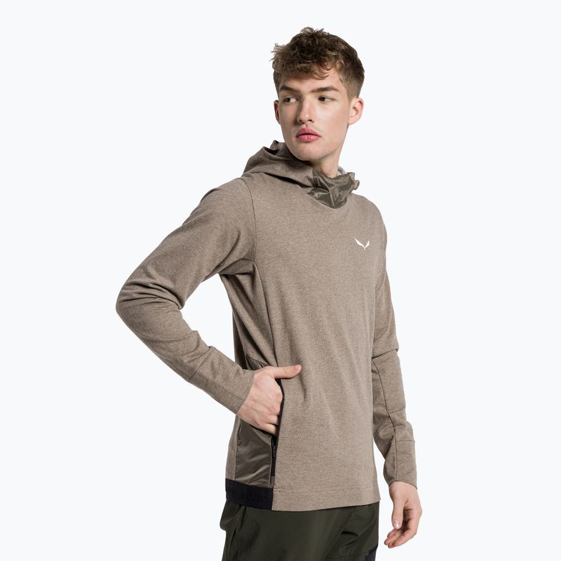 Salewa férfi trekking pulóver Fanes Am Hoody barna 00-0000028226