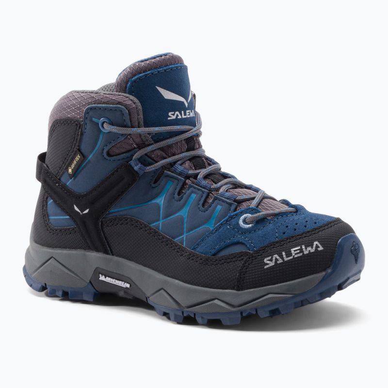 Gyermek túrabakancs SALEWA Alp Trainer Mid GTX 365 kék 64010