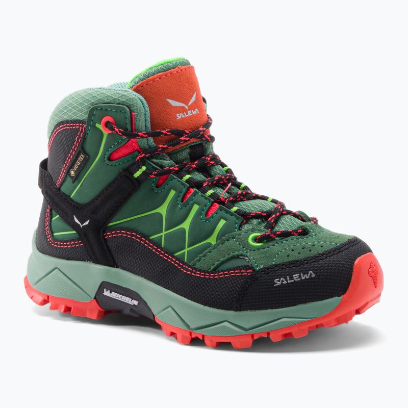 Gyermek túrabakancs Salewa Alp Trainer Mid GTX zöld 00-0000064010