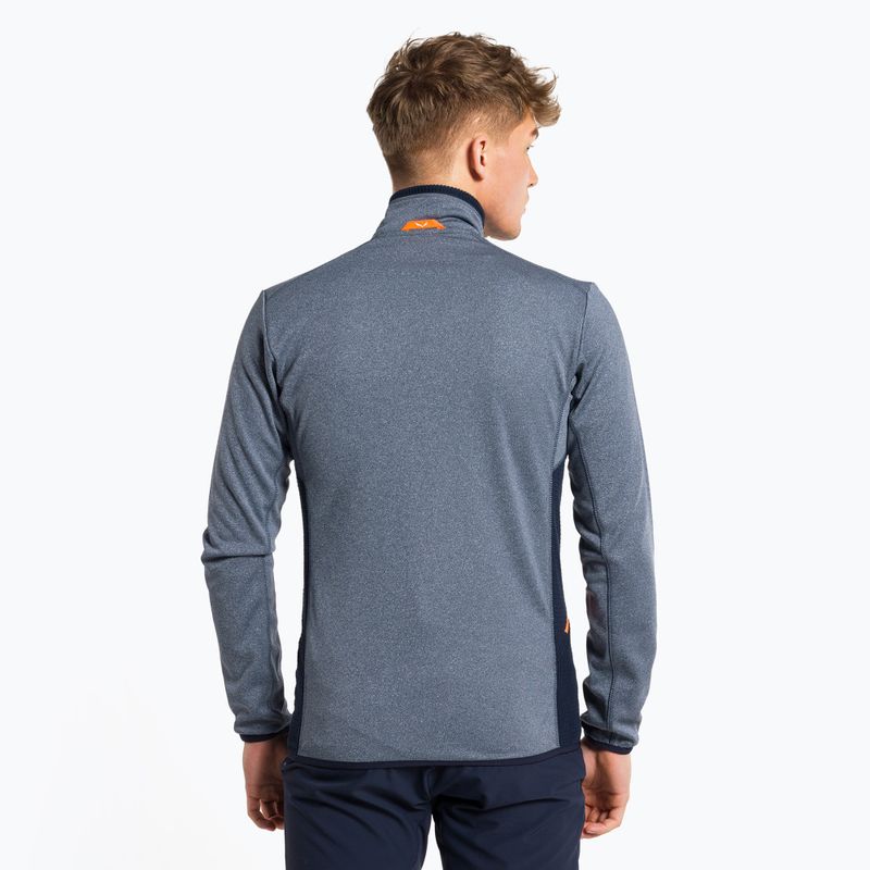 Férfi Salewa Puez Hybrid PL FZ fleece pulóver navy-szürke 00-0000027388 3